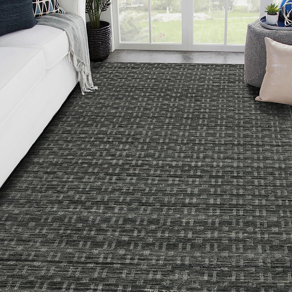 Amer Rugs Houston 8&#39;9&quot; x 11&#39;9&quot; Dark Gray Area Rug, , large