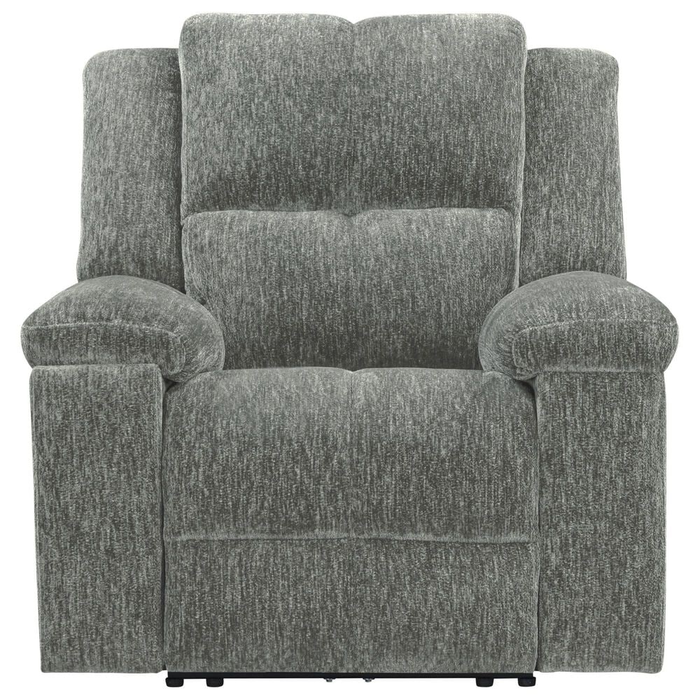 Simeon Collection Bronco Manual Rocker Recliner in Plush Charcoal, , large