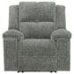 Simeon Collection Bronco Manual Rocker Recliner in Plush Charcoal, , large
