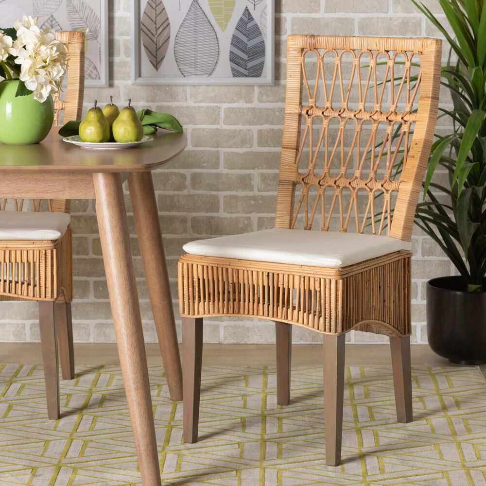 Baxton Studio Sullivan Side Chair in Natural Brown (Set of 2), , large