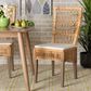 Baxton Studio Sullivan Side Chair in Natural Brown (Set of 2), , large