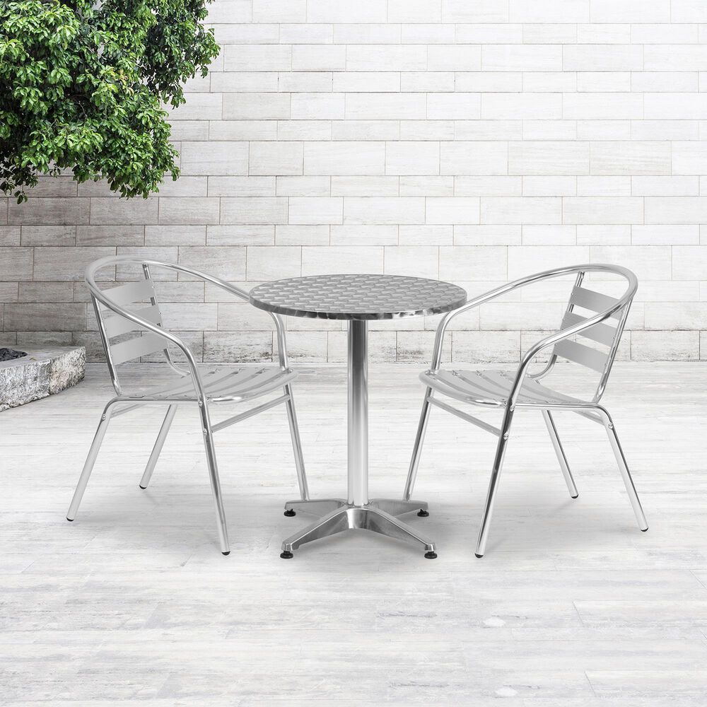 Flash Furniture 31.5&quot; Round Table in Gray, , large
