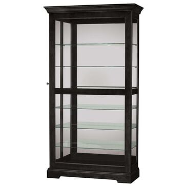 Howard Miller Tyler II Curio Cabinet in Black Satin, , large