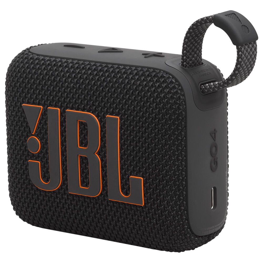 JBL Go 4 Portable Waterproof Bluetooth Speaker in Black, , large