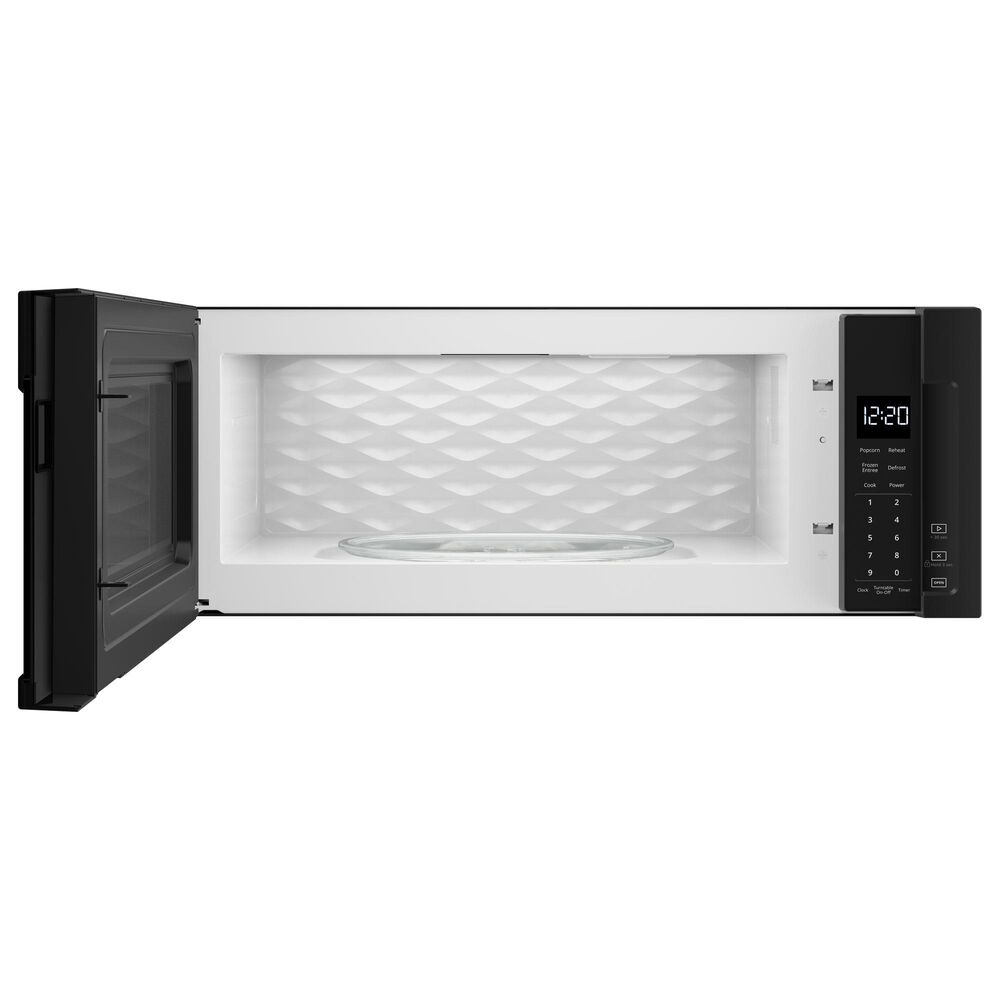 Whirlpool 1.1 Cu. Ft. 1000 watt Low Profile Microwave Hood Combination in Black, , large