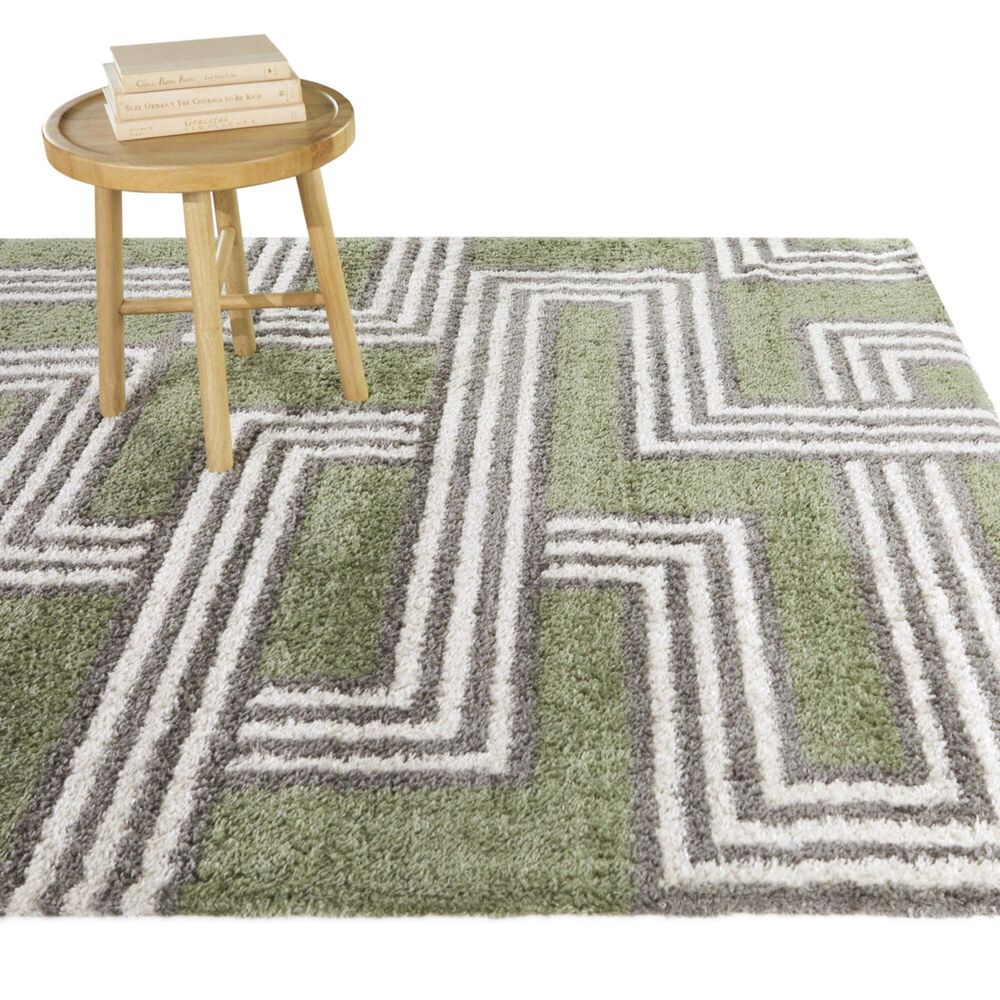 Balta Rugs Breyton 5&#39;3&quot; x 7&#39; Green Area Rug, , large