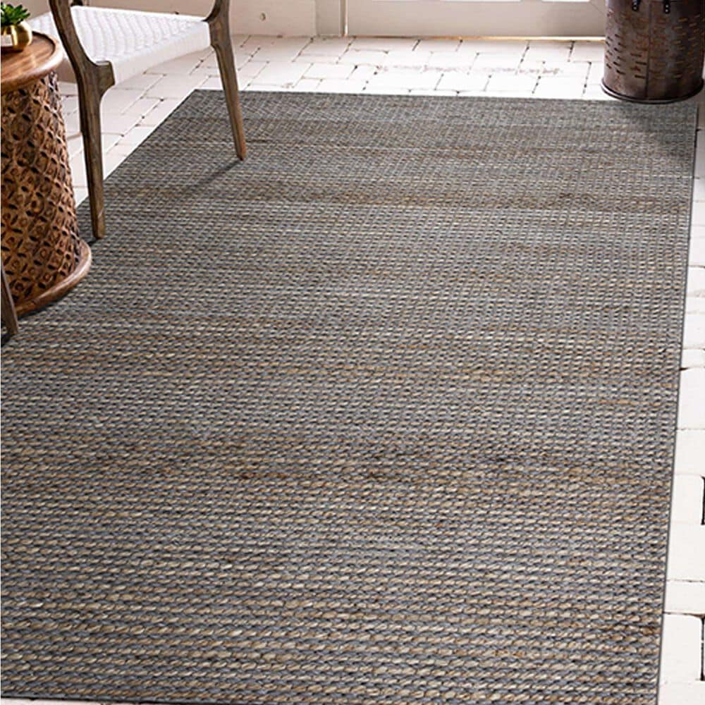 L&amp;R Resources Rondane 5&#39; x 7&#39;9&quot; Dark Gray and Natural Area Rug, , large