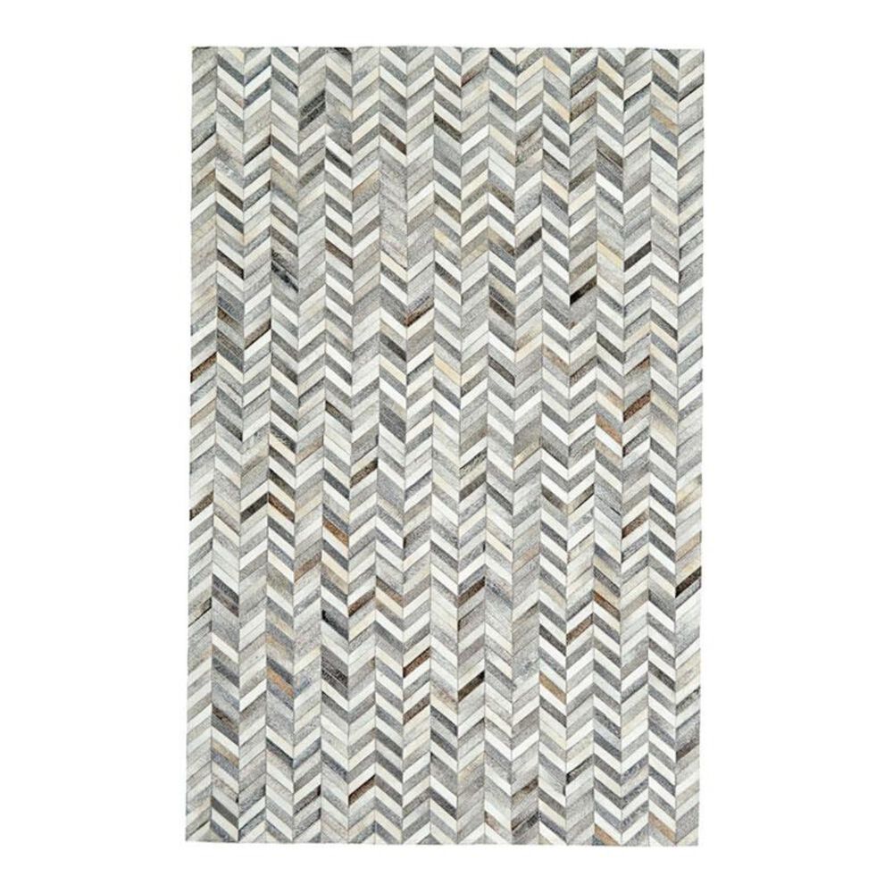 Feizy Rugs Estelle L9211 9" x 12" Slate Hide Area Rug, , large