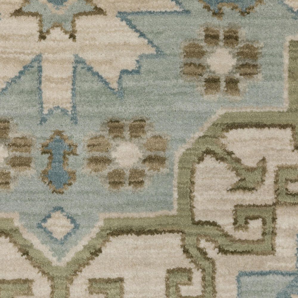 Oriental Weavers Maeve MAE03 Beige and Blue 6&#39;7&quot; x 9&#39;6&quot; Area Rug, , large