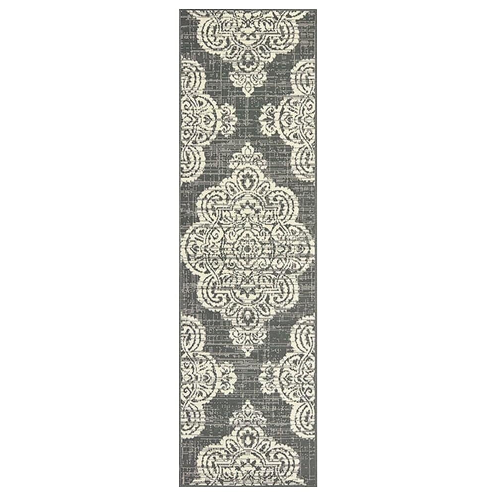 Oriental Weavers Marina 5929E 2"3" x 7"6" Grey and Ivory Scatter Rug, , large