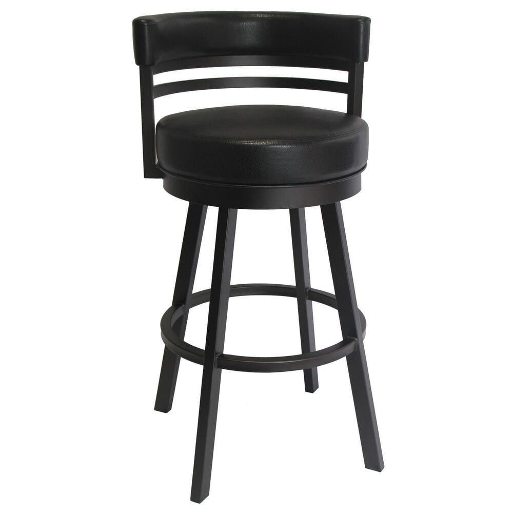 Delaware Dining Ambridge 26" Swivel Barstool in Pebblestone/Black, , large
