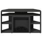 HOMLUX 47" Conner TV Stand with No Heat Electric Fireplace and 6 Open Shelves in Americano, , large