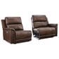Ashley 2-Piece Power Symmetrical Reclining Sectional Loveseat in Espresso, , large