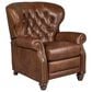Smith Brothers Pressback Recliner with Shagbark Legs in Brown, , large
