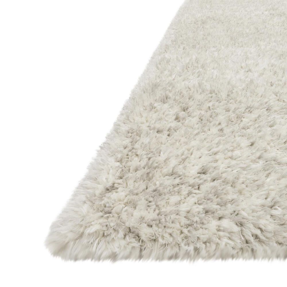 Loloi Kayla Shag KAY-01 7&#39;9&quot; x 9&#39;9&quot; Light Grey Area Rug, , large