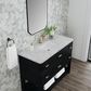 James Martin Vanities Lucian 48" Single Vanity in Carbon Oak with 3 cm Victorian Silver Quartz Top, , large