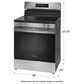 Frigidaire 5.3 Cu. Ft. Electric Range with Steam Clean in Stainless Steel, , large
