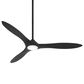 Minka-Aire Sleek 60" Smart Ceiling Fan with LED Light in Coal, , large
