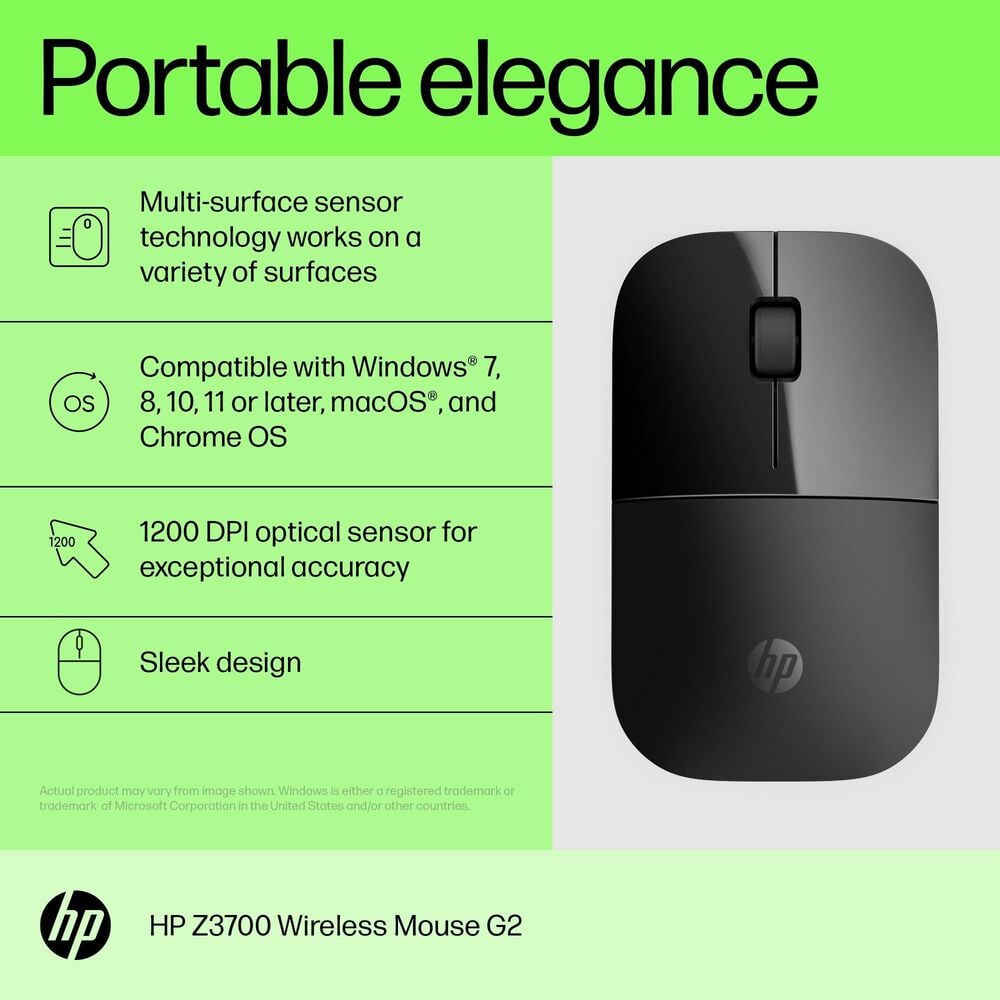 HP Z3700 G2 Wireless Mouse in Black Onyx, , large