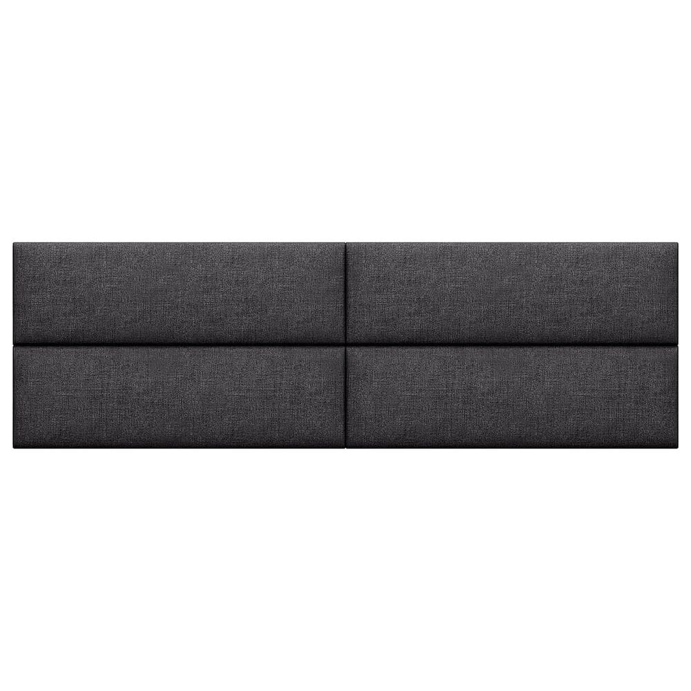 Jaxx Sacks Panelist Upholstered King Headboard Panel in Charcoal (Set of 4), , large
