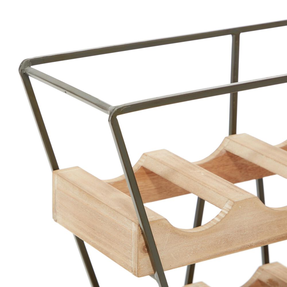 Maple and Jade 14&quot; Wood Wine Rack in Brown, , large