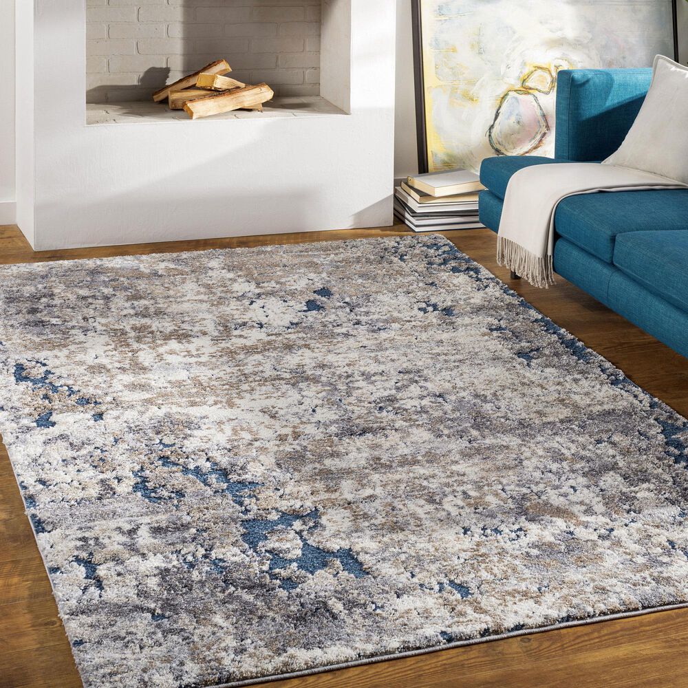 Surya Tuscany TUS-2313 12&#39; x 15&#39; Blue, Gray, Black and Ivory Area Rug, , large
