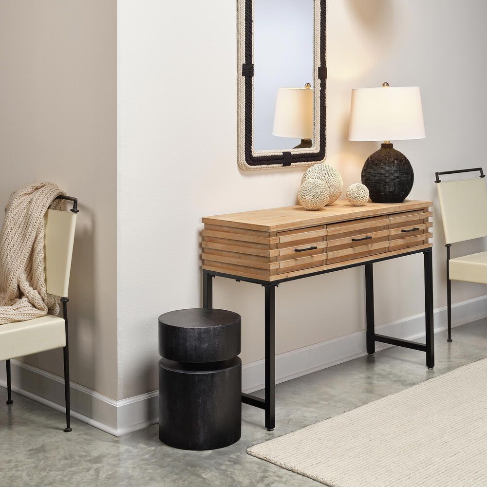 Jamie Young Langford Console Table in Brown and Black, , large