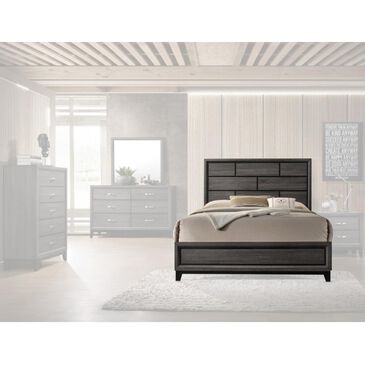 Claremont Akerson King Panel Bed in Grey, , large