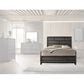 Crown Mark Akerson King Panel Bed in Grey, , large