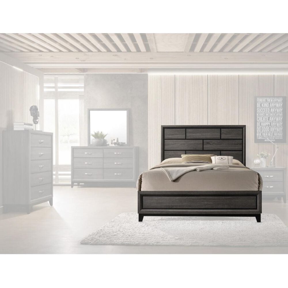 Claremont Akerson King Panel Bed in Grey, , large