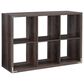 Linon Home Decor Galli 6-Shelf Bookcase in Grey, , large