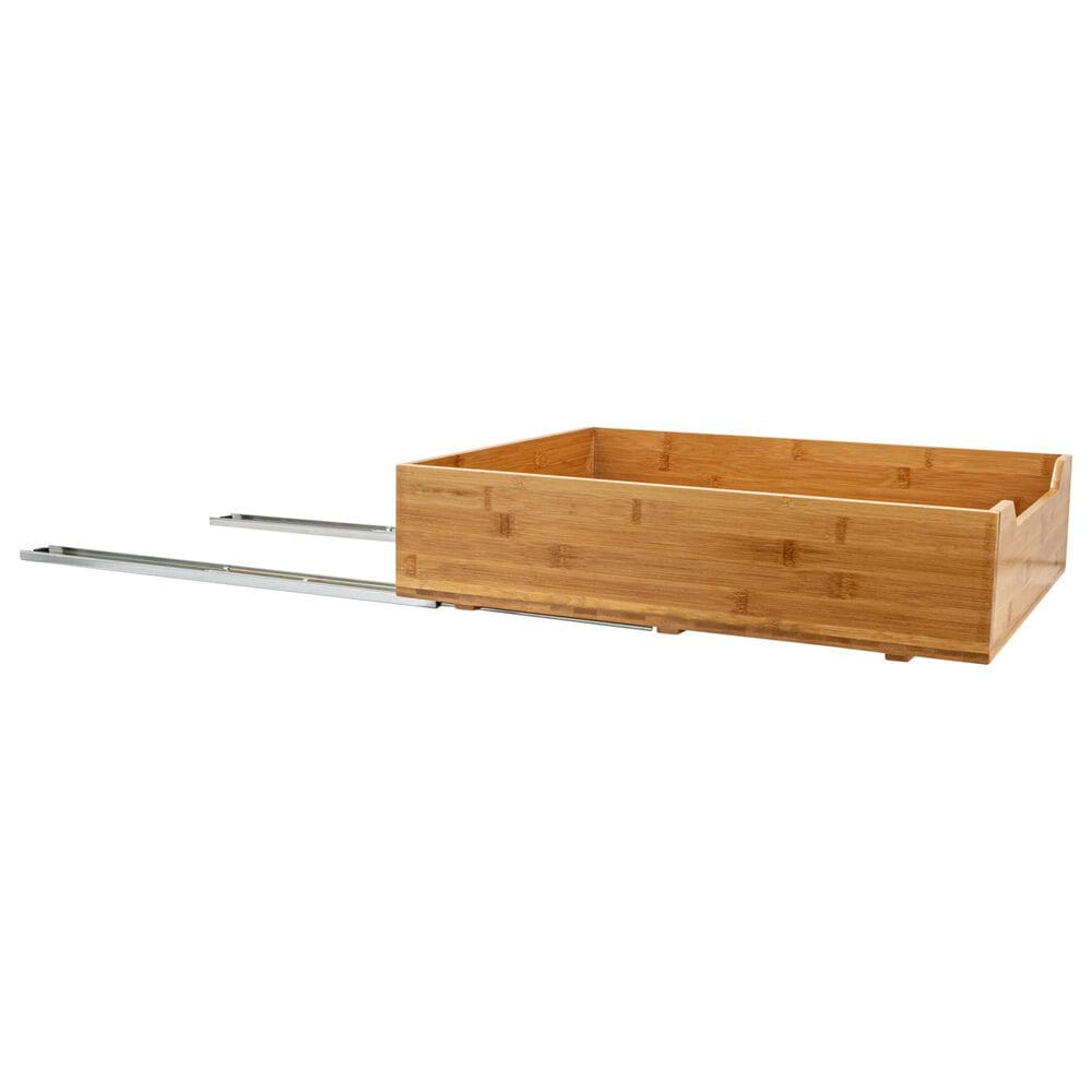 Household Essentials Glidez 17" 1-Tier Pull-Out/Slide-Out Storage Organizer for Under Cabinet Use in Natural, , large
