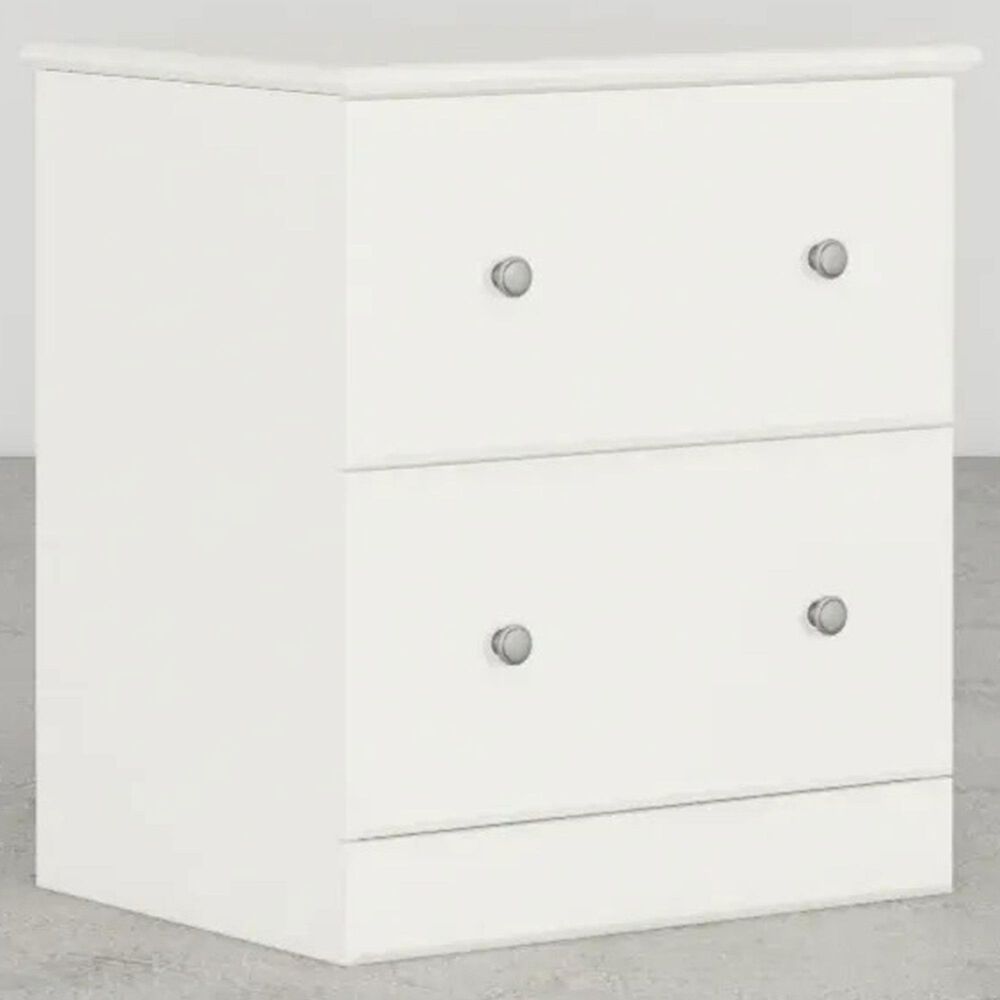 Lemoore Essential 2-Drawer Night Stand in Rockport White, , large