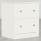 Lemoore Essential 2-Drawer Night Stand in Rockport White, , large