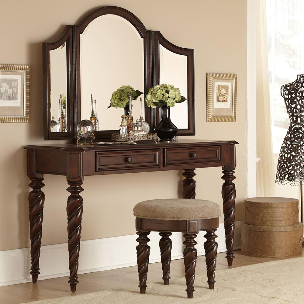 Belle Furnishings Arbor Place 3 Piece Vanity Set in Brownstone, , large