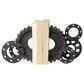 Mercana Cogsworth Resin Industrial Gear Decorative Bookend in Brown (Set of 2), , large