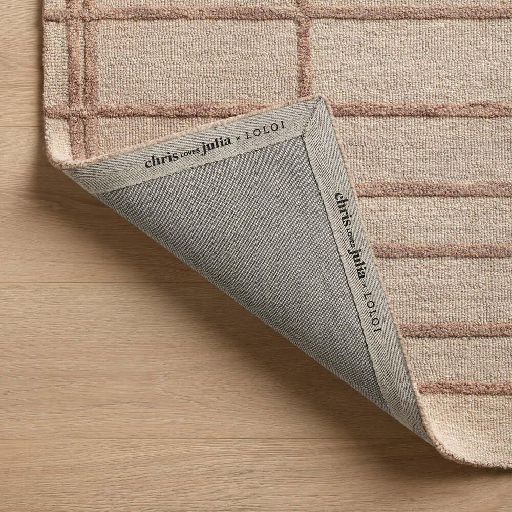 Chris Loves Julia x Loloi Bradley 3&#39; x 7&#39; Rose and Blush Area Rug, , large