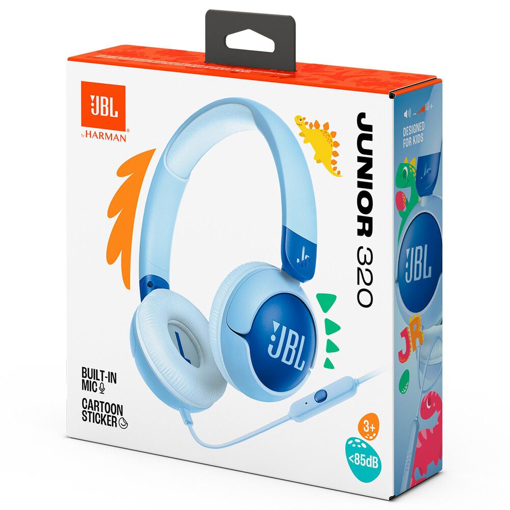 JBL Junior 320 On-Ear Wired Headphone in Blue, , large