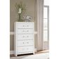 Ashley Maeling Queen Panel Bed with Dresser, Chest, and Two Nightstands in Matte White, , large