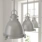 Hunter Bridgemoor 1-Light Pendant in Brushed Nickel, , large