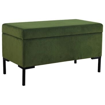 Kinfine Medium Metal Storage Bench in Green, , large