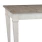 Ashley Skempton Dining Table in White and Light Brown - Table Only, , large