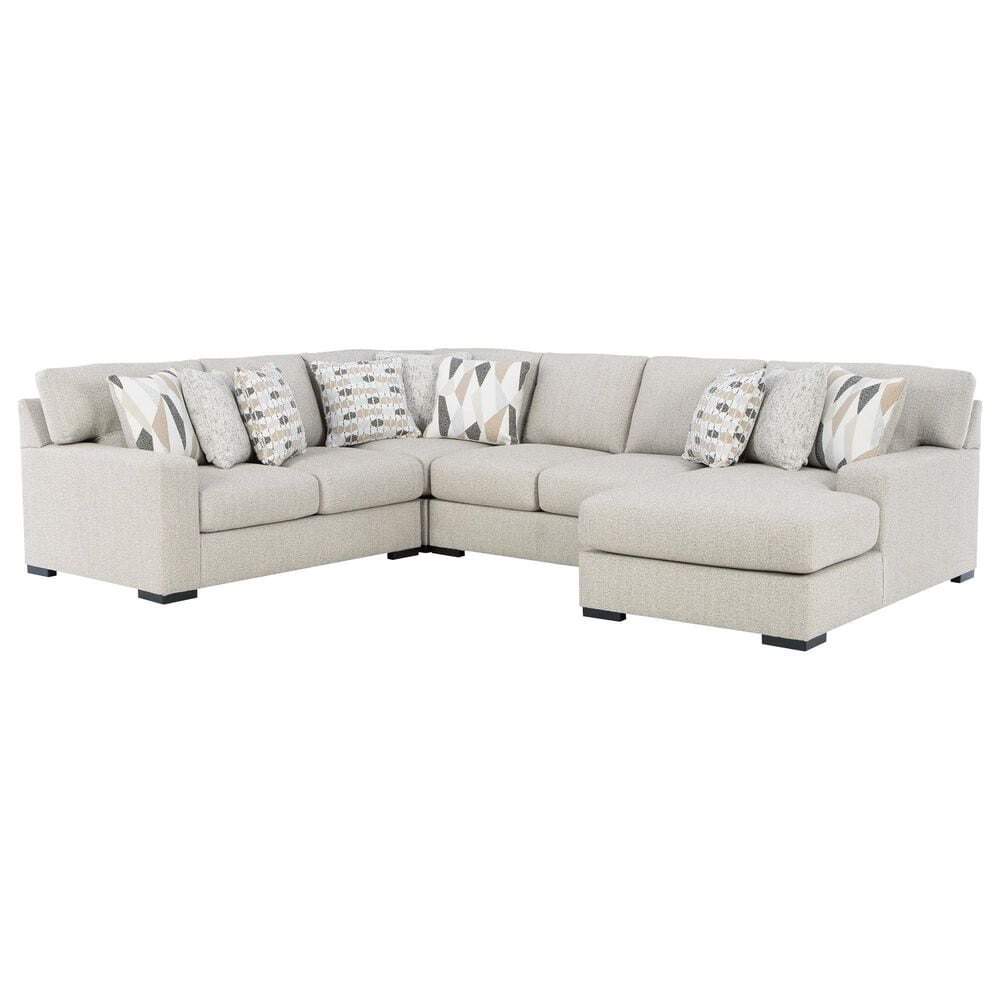 ASHLEY Laurelgrove 4-Piece Right Facing Sectional with Chaise in Pebble, , large