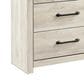 Ashley Cambeck Dresser and Mirror in Whitewash, , large
