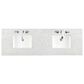 James Martin Vanities Brookfield 72" Double Bathroom Vanity in Pecan with 3cm Eternal Jasmine Pearl Quartz Top and Rectangular Sinks, , large