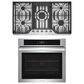 Frigidaire 2-Piece Kitchen Package with 5.3 Cu. Ft. Single Electric Wall Oven and 36" Gas Cooktop in Stainless Steel, , large