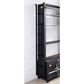 Furniture of America Katz 5 Shelves Bookcase with Ladder in Black/Dark Oak, , large