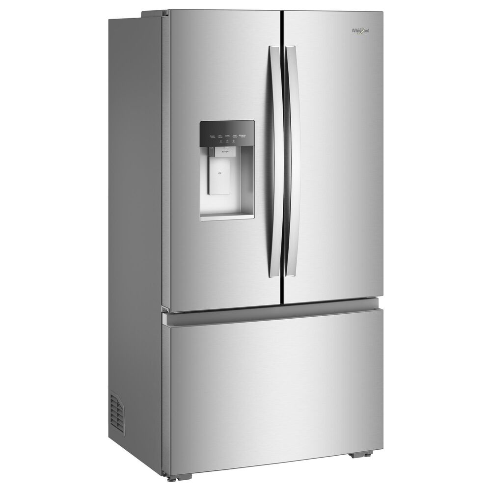 Whirlpool 23.4 Cu. Ft. 3-Door Depth French Door Refrigerator in Fingerprint Resistant Stainless Steel, , large