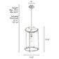 Hunter Astwood 1-Light Pendant in Brushed Nickel, , large