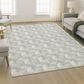Dalyn Rug Company Soft Essentials Chevron Sky 8" x 10" Area Rug, , large